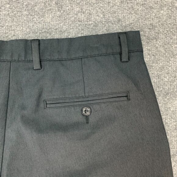 Greg Norman Chino Short Mens 34 Black Stretch Lightweight Flat Front Performance - Picture 8 of 10